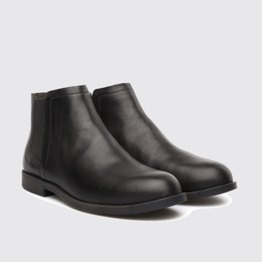 Women’s Camper Black Leather Ankle Boots